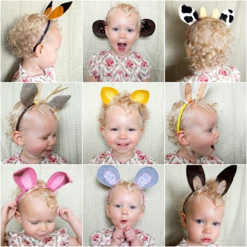DIY Animal Ear Headbands - Top 28 Most Adorable DIY Baby Projects Of All Time