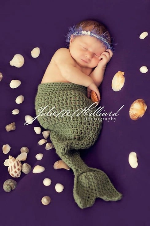 CROCHET PATTERN PDF-Undersea Mermaid set - Top 28 Most Adorable DIY Baby Projects Of All Time