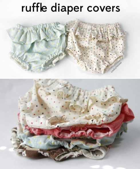 Belly + baby // ruffle diaper covers pattern + tutorial - Top 28 Most Adorable DIY Baby Projects Of All Time