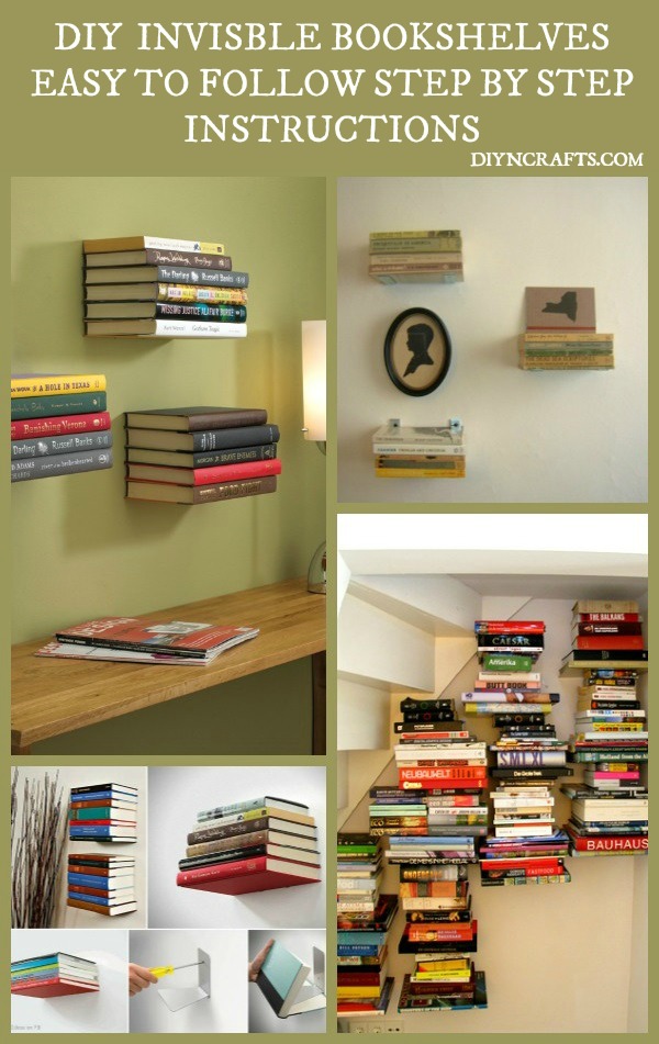 Beautiful and Unique Home Décor DIY – Install Invisible Bookshelves
