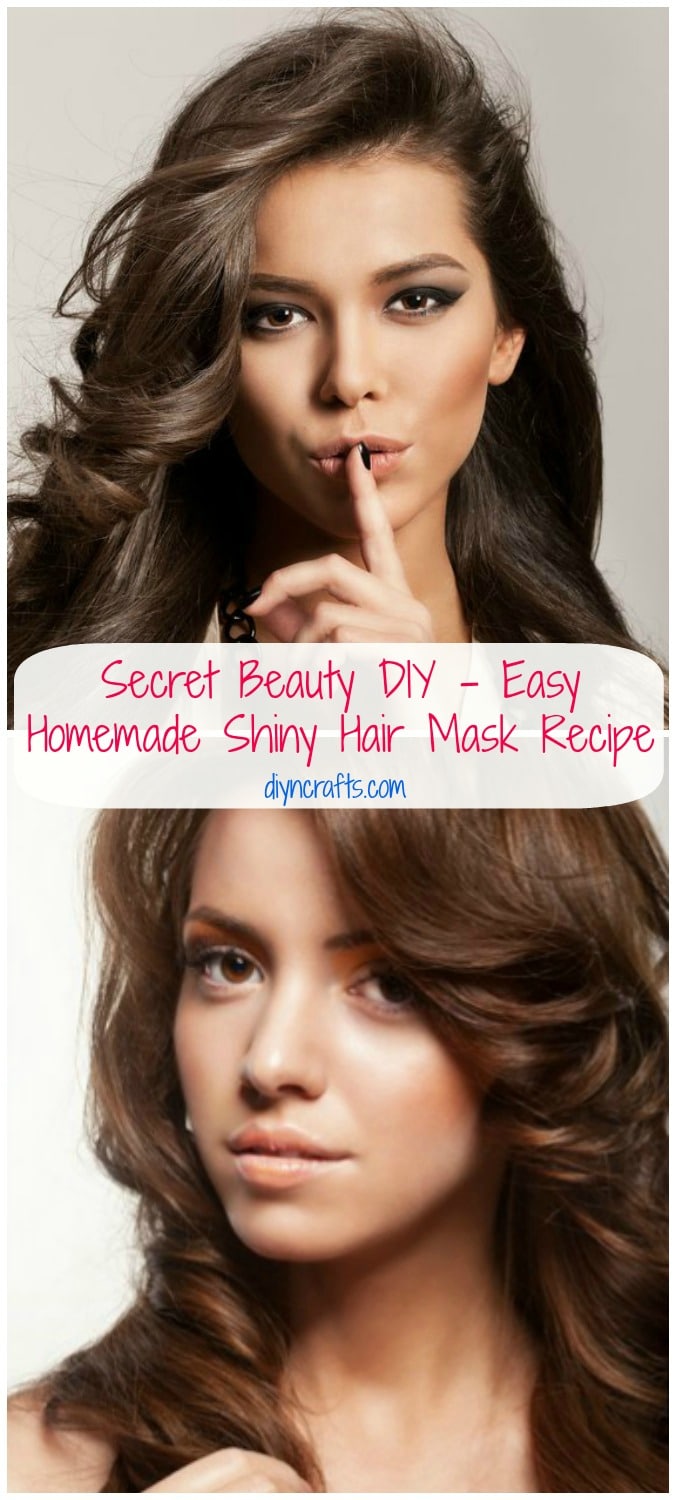 Secret Beauty DIY - Easy Homemade Shiny Hair Mask Recipe