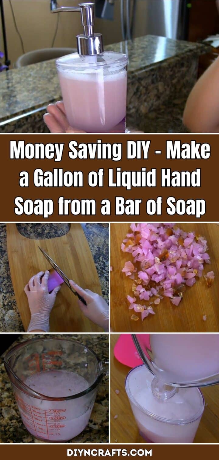Money Saving DIY – Make a Gallon of Liquid Hand Soap from a Bar of Soap ...