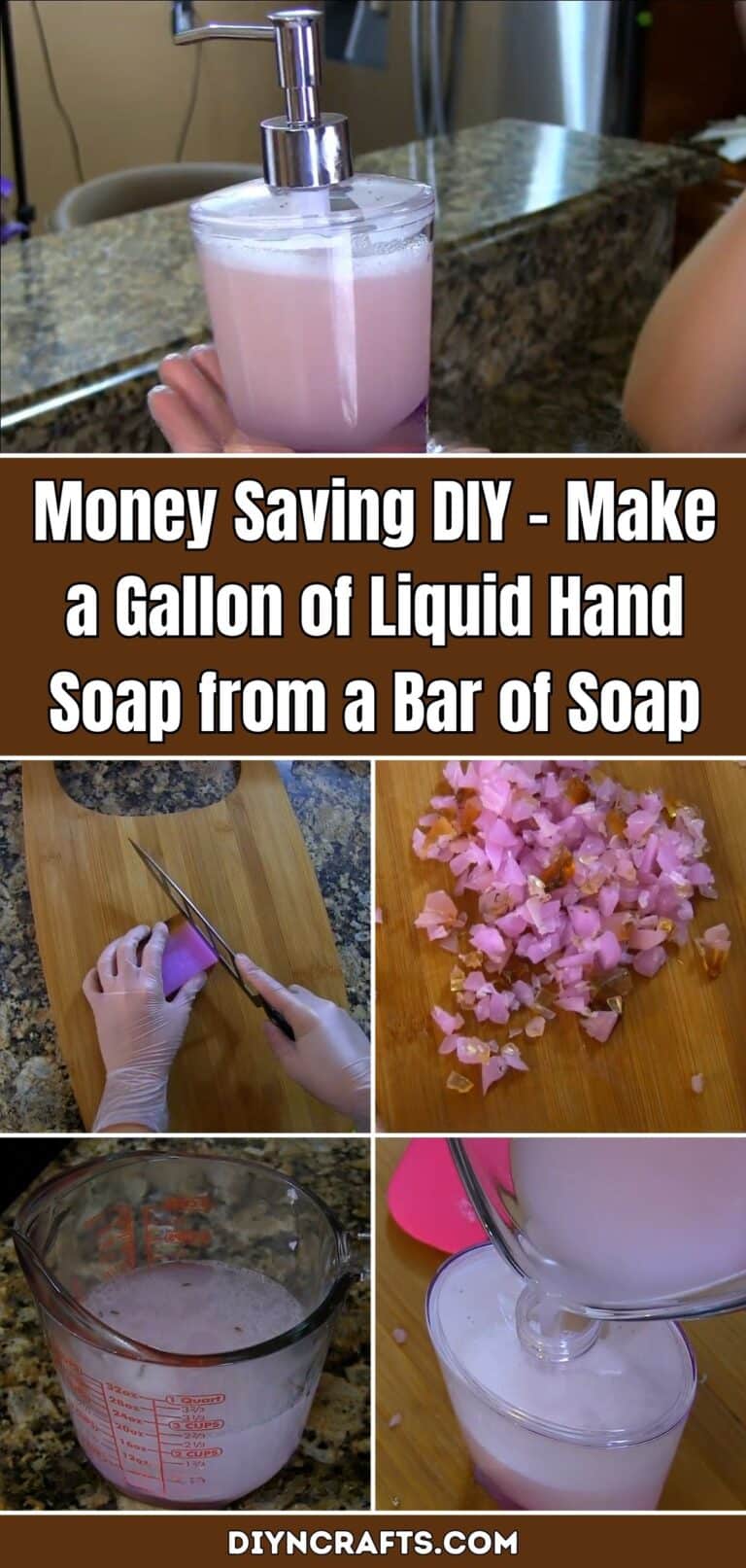 Money Saving DIY – Make a Gallon of Liquid Hand Soap from a Bar of Soap ...
