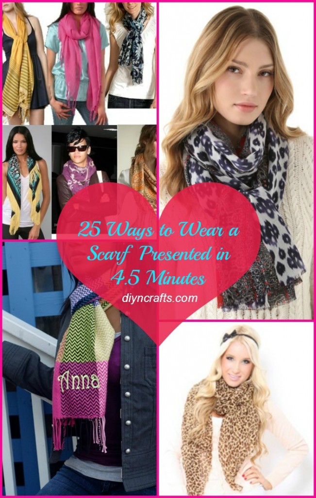 25 Ways to Wear a Scarf in 4.5 Minutes