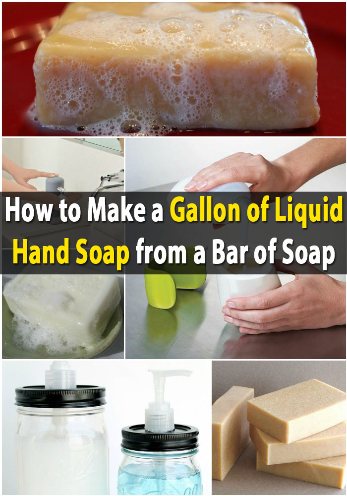Money Saving DIY – Make a Gallon of Liquid Hand Soap from a Bar of Soap