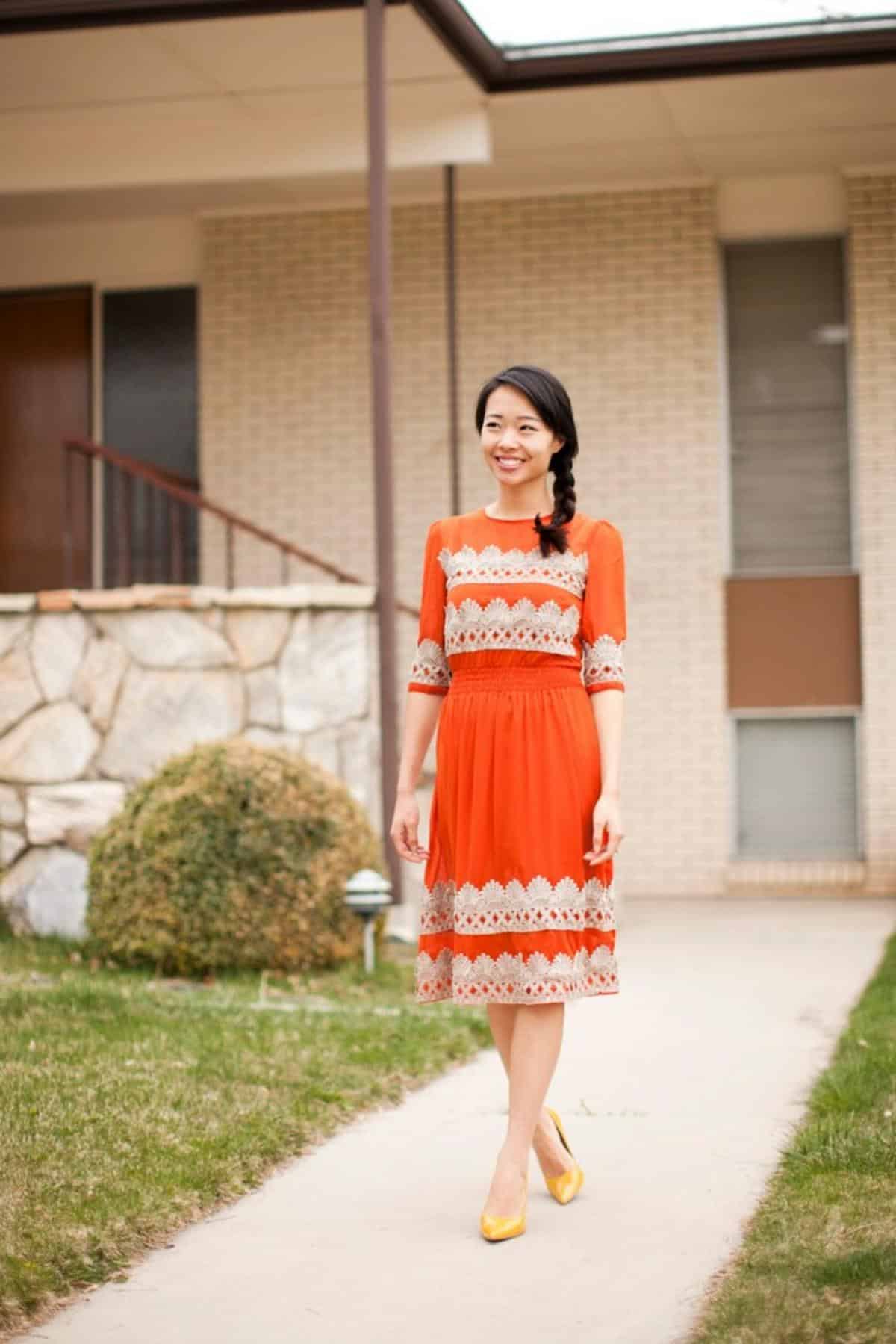 DIY 300$ Anthropologie Tangerine Flicker Dress DIY