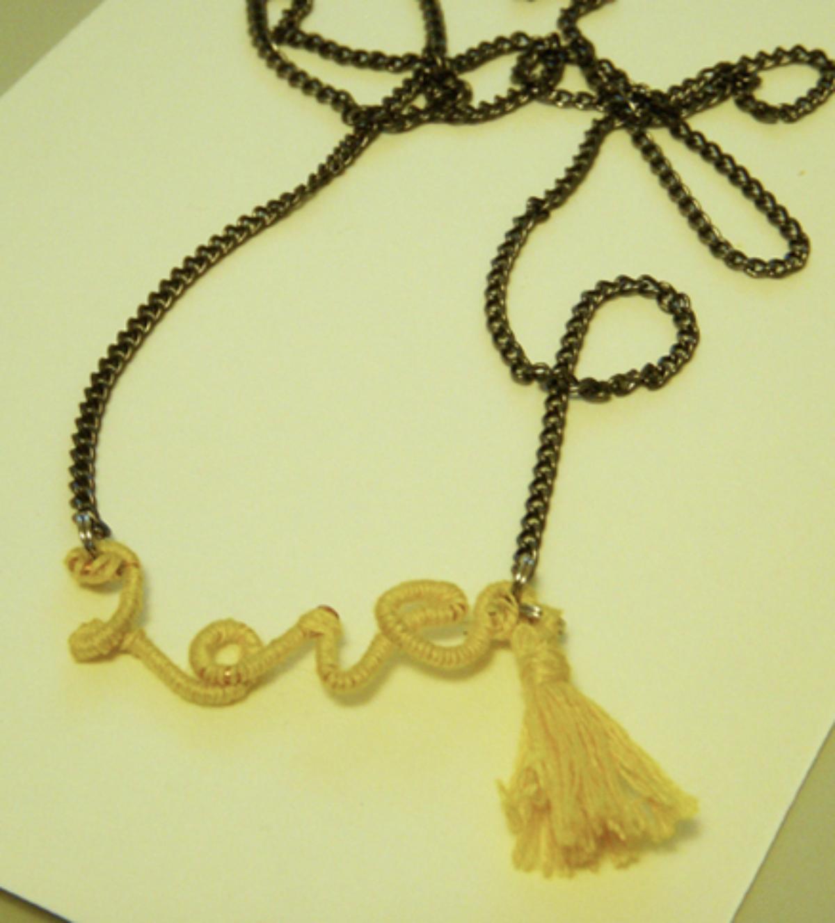 Anthro Knock-Off Love Necklace