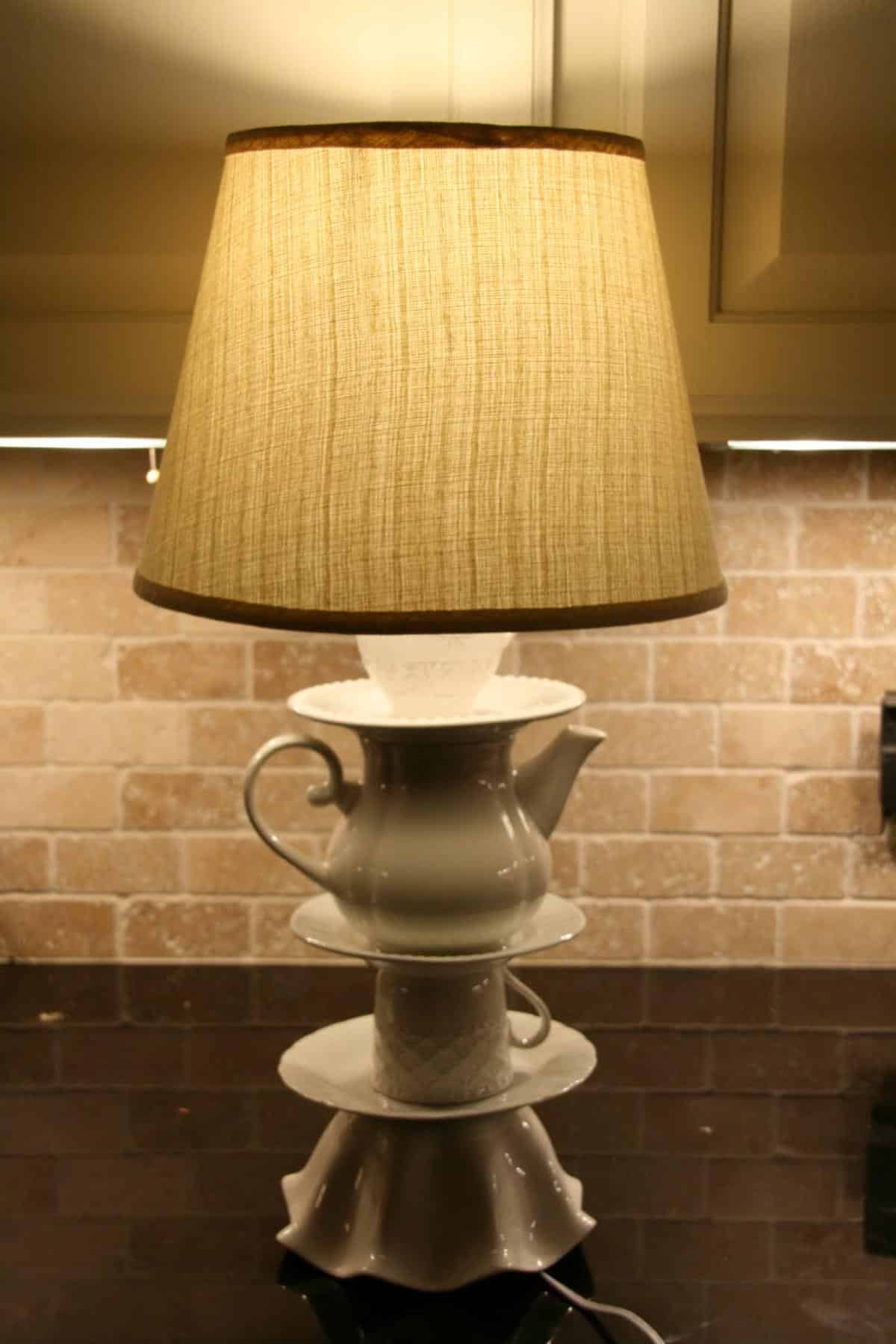 Better Late Than Never....Anthro Knock Off Lamp