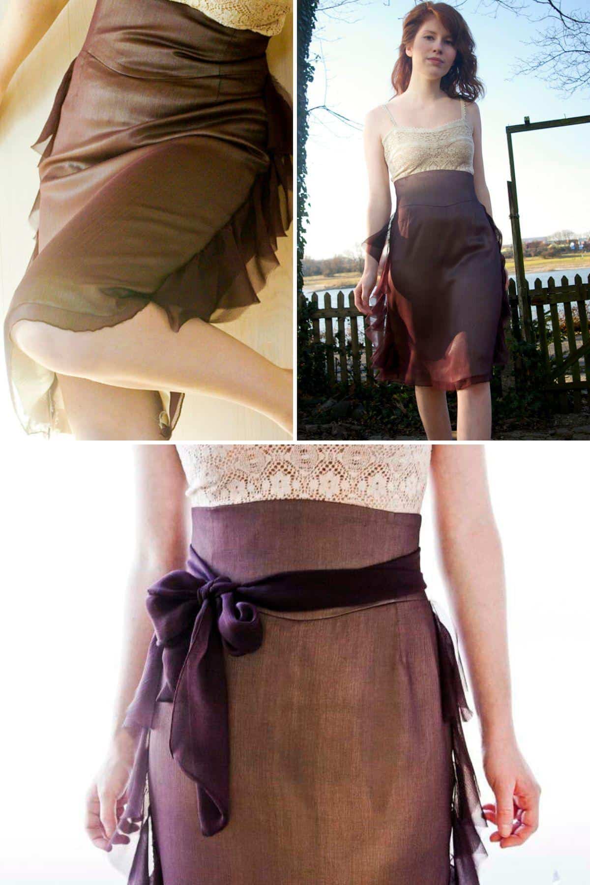DIY Favourite Frills Skirt collage.