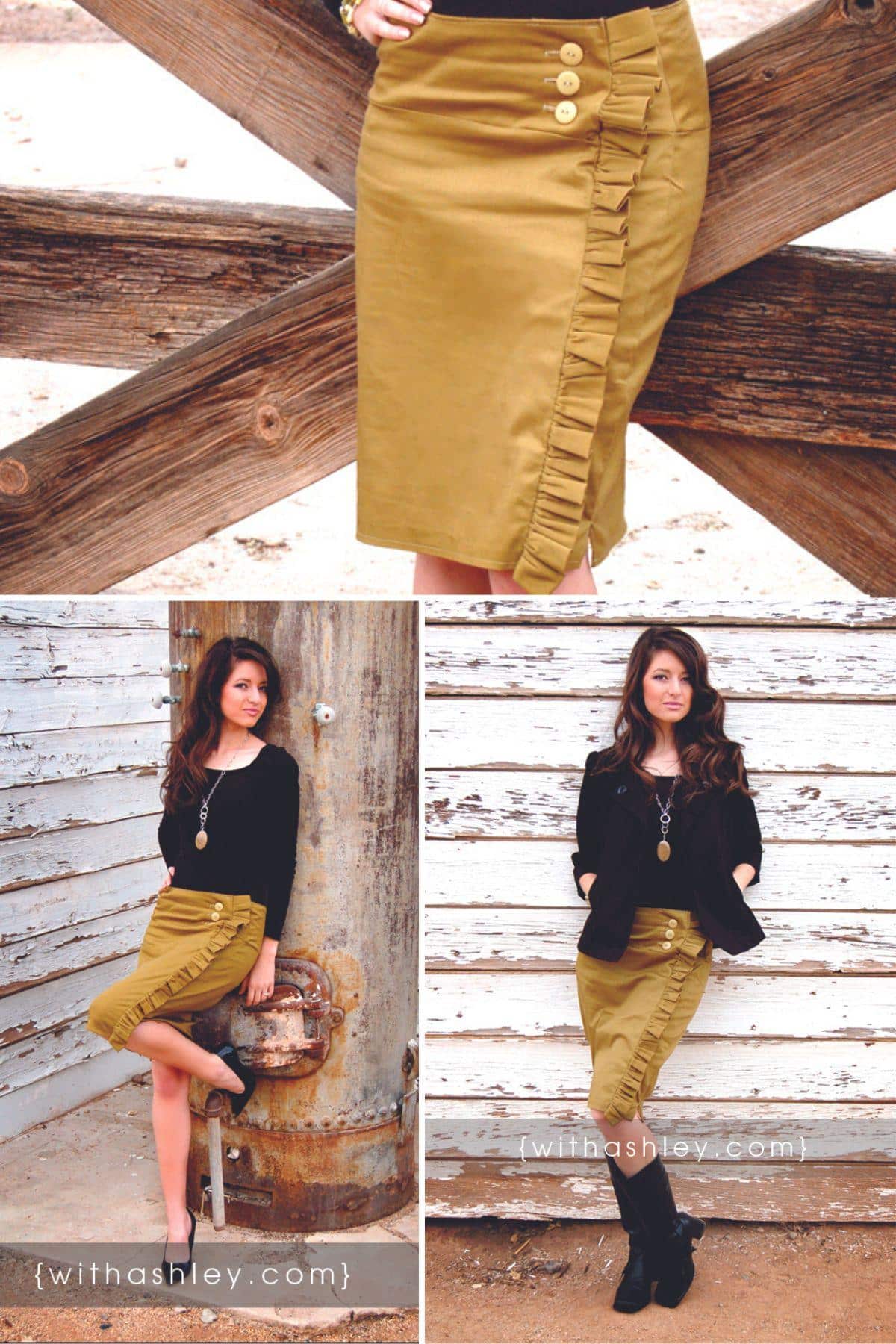The Alligator Skirt collage.