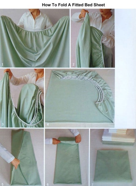 How to fold a fitted bed sheet - Top 68 Lifehacks and Clever Ideas that Will Make Your Life Easier