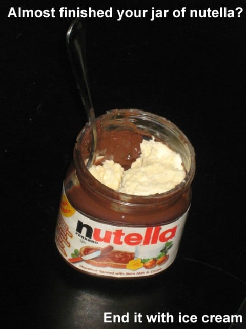 Nutella with Ice Cream - Top 68 Lifehacks and Clever Ideas that Will Make Your Life Easier