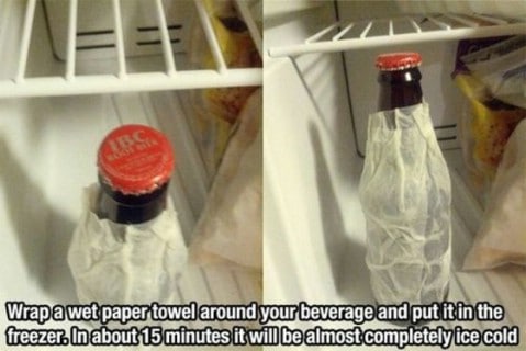 Fast freeze beverages - Top 68 Lifehacks and Clever Ideas that Will Make Your Life Easier