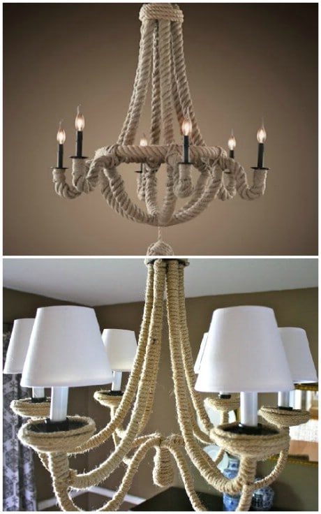 Anthro Knockoff DIY Chandelier - 32 Brilliant DIY Anthropologie Knockoffs