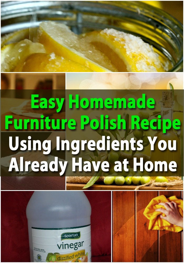 Easy Homemade Furniture Polish Recipe Using Ingredients You Already Have at Home