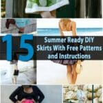 Top 15 Summer Ready DIY Skirts With Free Patterns and Instructions pinterest image.
