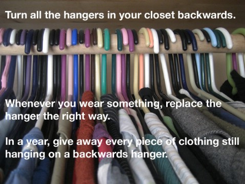 Turn all the Hangers in Your Closet Backwards - Top 58 Most Creative Home-Organizing Ideas and DIY Projects