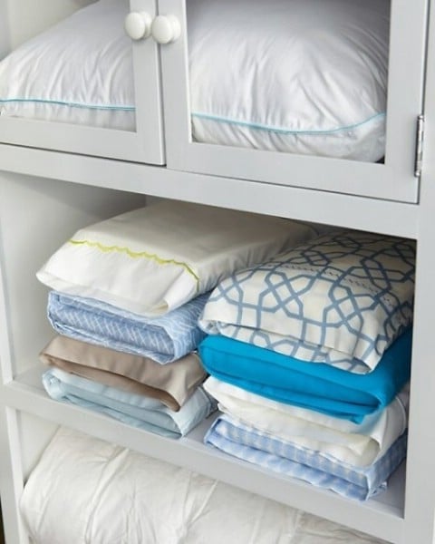 Store Matching Sheets in Pillowcases. - Top 58 Most Creative Home-Organizing Ideas and DIY Projects