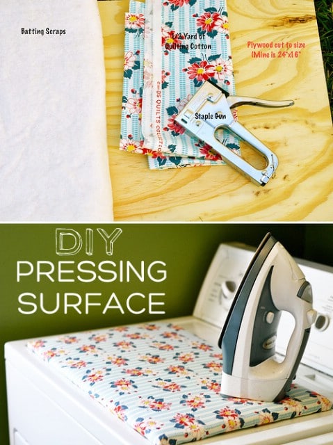 DIY Pressing Surface That'll Replace Your Ironing Board - Top 58 Most Creative Home-Organizing Ideas and DIY Projects