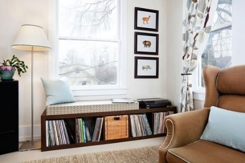Store your Records Decorative - Top 58 Most Creative Home-Organizing Ideas and DIY Projects