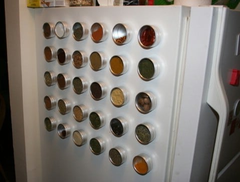 Store Magnetic Spice Racks in Your Fridge - Top 58 Most Creative Home-Organizing Ideas and DIY Projects