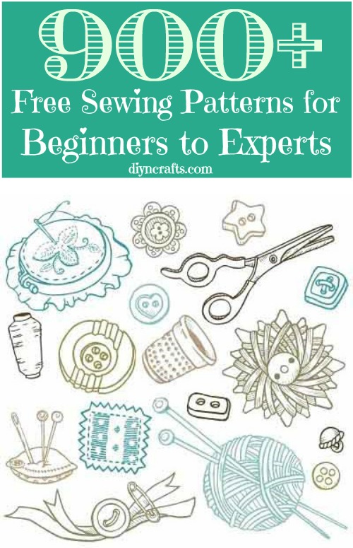 900 Free Sewing Patterns For Beginners To Experts Diy Crafts