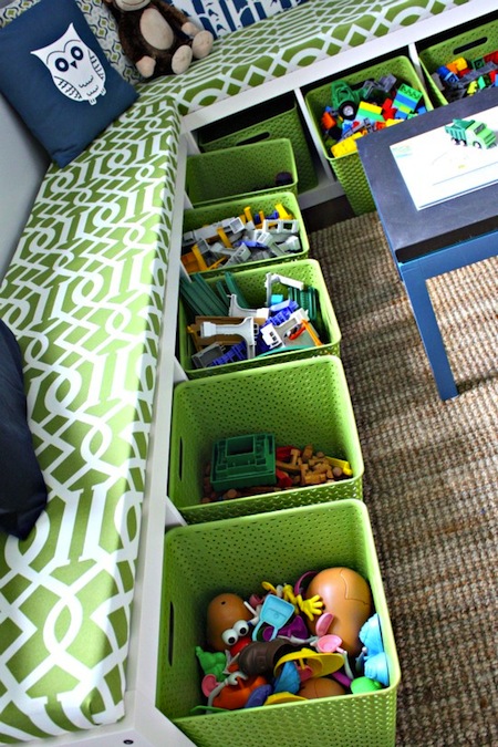 Storage/Sitting Room - 5 Easy Storage and Organization Solutions for Any Kid’s Bedroom