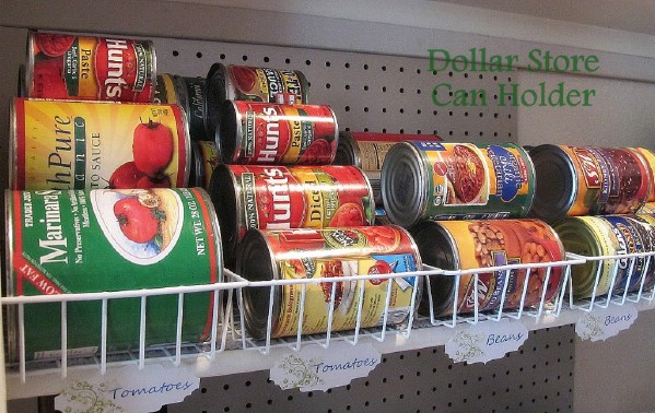 Organizing Canned Foods - 150 Dollar Store Organizing Ideas and Projects for the Entire Home