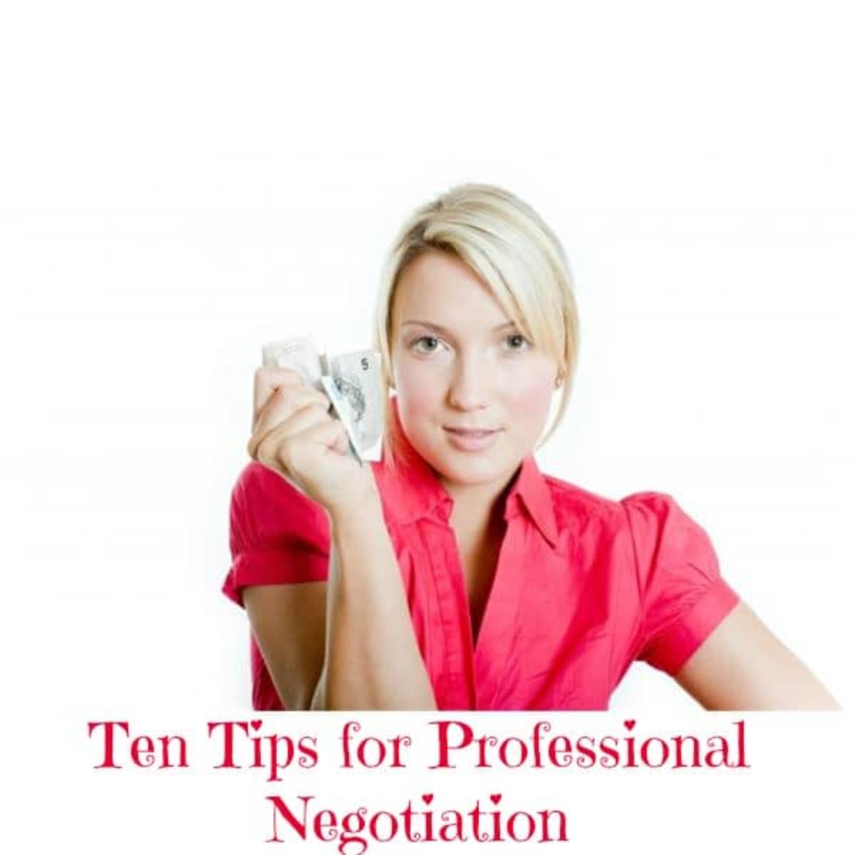 Ten Tips for Negotiating poster.