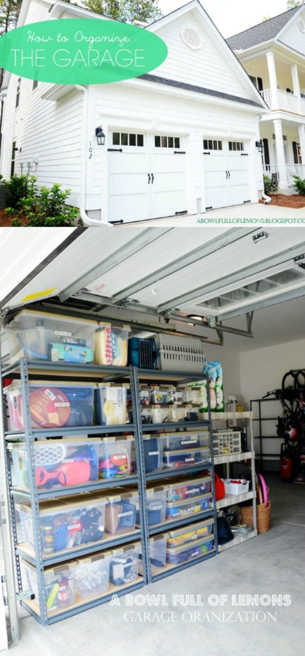 Hanging, Boxing and Sorting - 49 Brilliant Garage Organization Tips, Ideas and DIY Projects