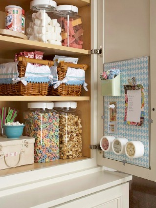Use Door Interiors - 60+ Innovative Kitchen Organization and Storage DIY Projects