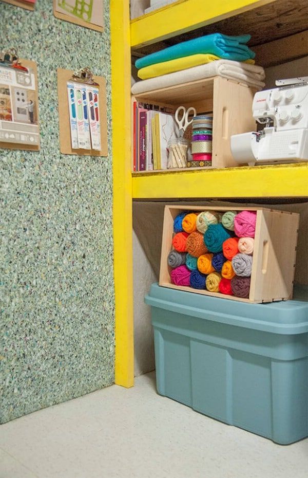Floor Tile as a Wall Covering - 49 Brilliant Garage Organization Tips, Ideas and DIY Projects