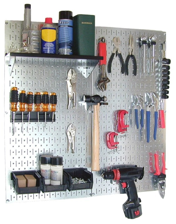 Steel Pegboards - 49 Brilliant Garage Organization Tips, Ideas and DIY Projects