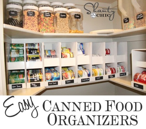 Pantry Ideas – DIY Canned Food Storage - 60+ Innovative Kitchen Organization and Storage DIY Projects