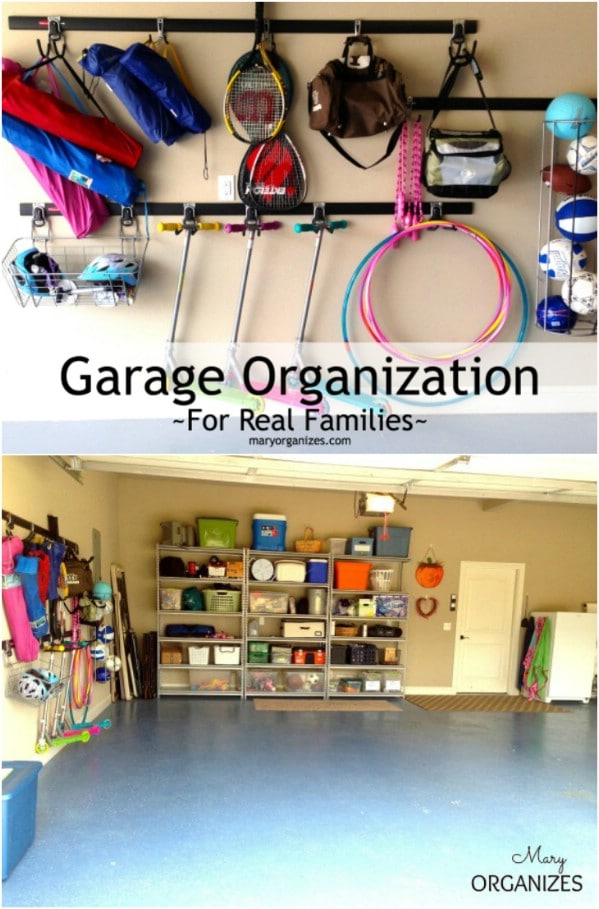 Garage Organization for Real Families - 49 Brilliant Garage Organization Tips, Ideas and DIY Projects