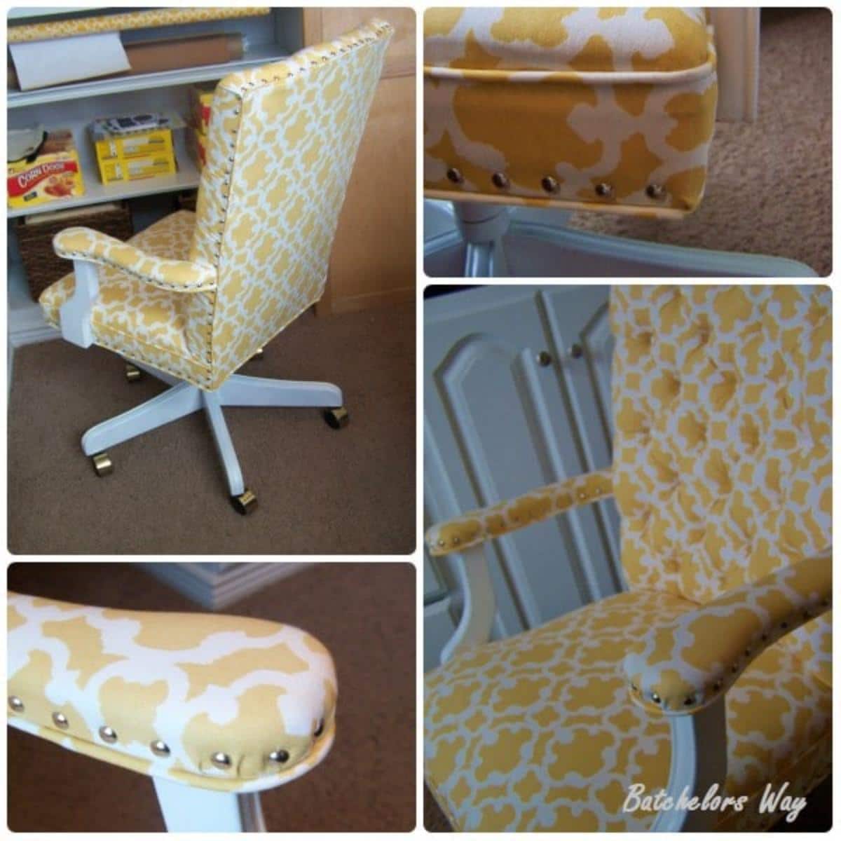 Office Redo - How to Reupholster a Chair that I bought for $5
