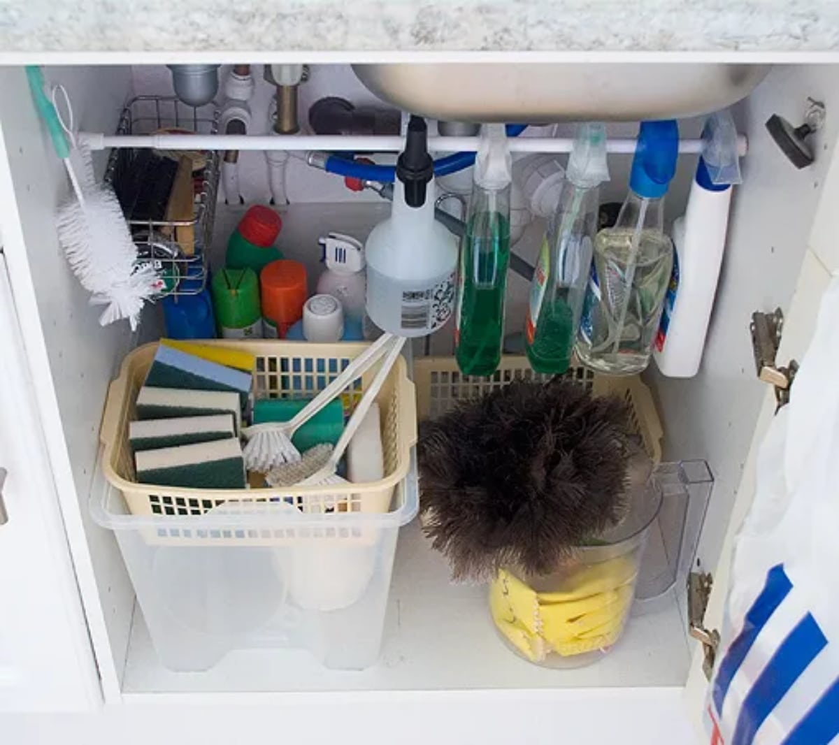 DIY Under Sink Organizing