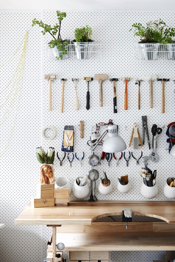 Create a Workbench Space - 49 Brilliant Garage Organization Tips, Ideas and DIY Projects