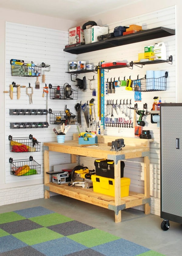 Choose a Corner for Organization - 49 Brilliant Garage Organization Tips, Ideas and DIY Projects