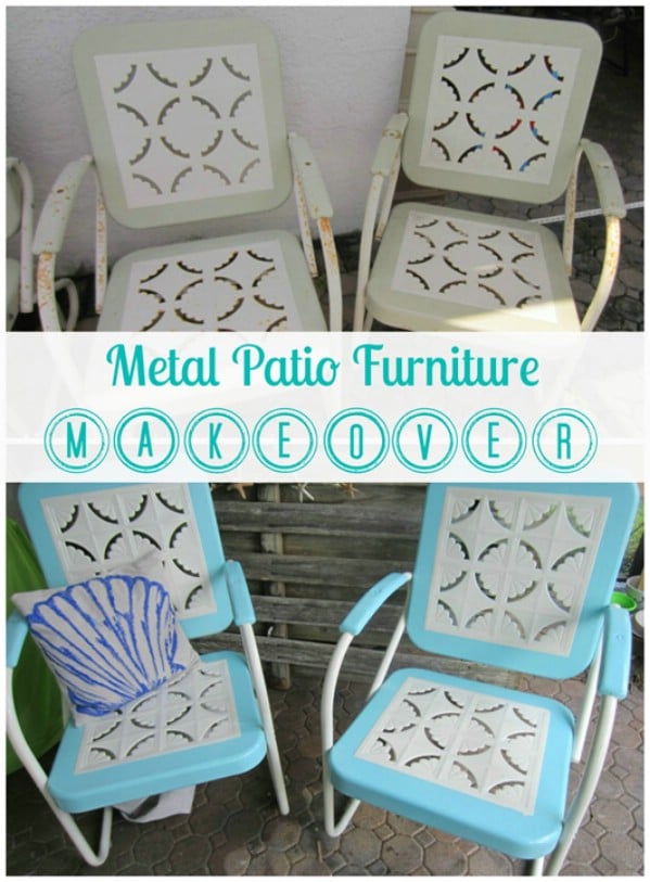 Metal Patio Furniture Makeover - Top 60 Furniture Makeover DIY Projects and Negotiation Secrets