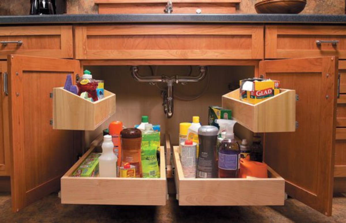 DIY Brilliant Under-Sink Storage