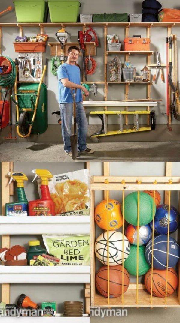 Utilize Wall Space for Storage - 49 Brilliant Garage Organization Tips, Ideas and DIY Projects