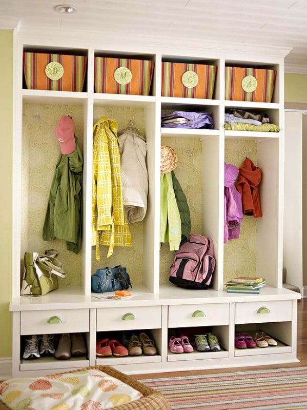 Build a Mud Room - 49 Brilliant Garage Organization Tips, Ideas and DIY Projects