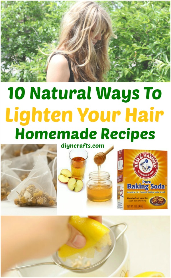10 Ways to Lighten your Hair Naturally {Homemade Recipes}