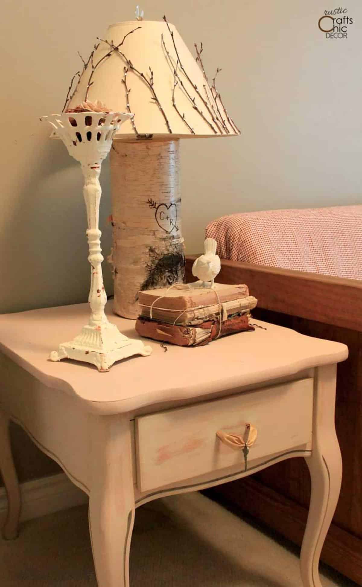DIY Shabby Chic End Table Makeover