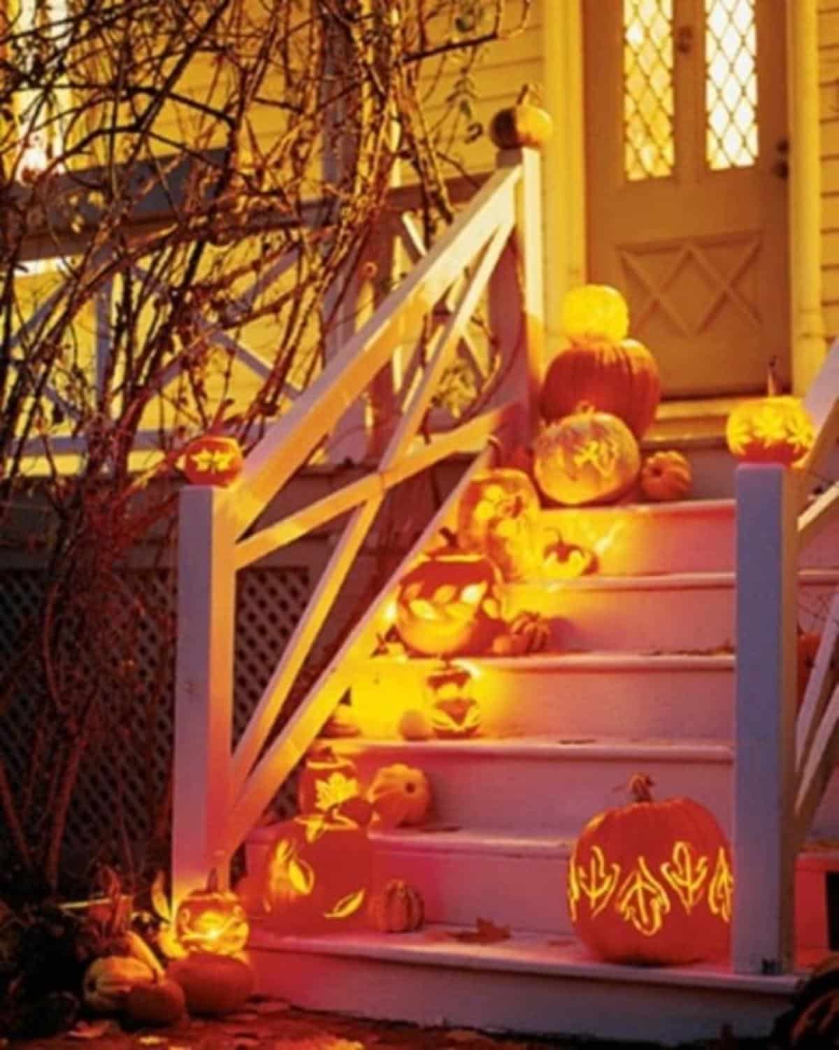 DIY Bright and Scary Stairs
