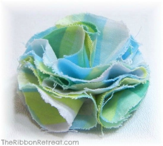 Fabric and Felt Flower Bow - 30 Fabulous and Easy to Make DIY Hair Bows