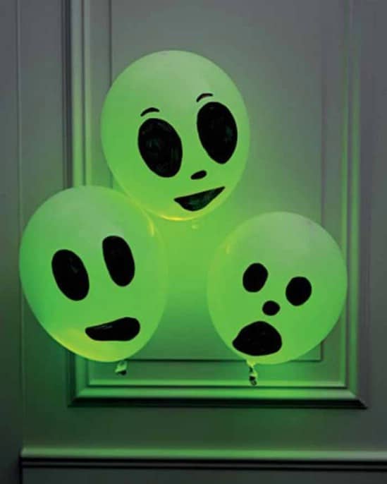 Glowing Ghouls - 40 Easy to Make DIY Halloween Decor Ideas