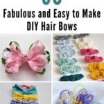30 Fabulous and Easy to Make DIY Hair Bows pinterest image.