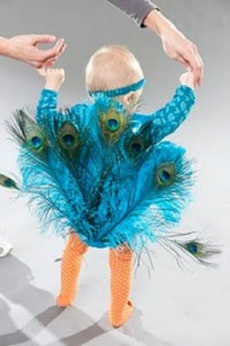 Baby Peacock - 60 Fun and Easy DIY Halloween Costumes Your Kids Will Love